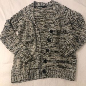 Forever 21 White and Black Cardigan